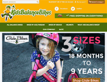 Tablet Screenshot of kidsbalancebikes.com